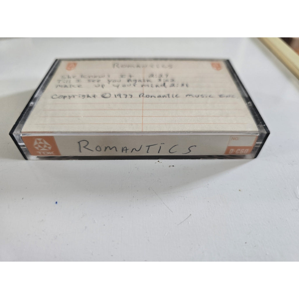 Original The Romantics Demo Cassette Tape from 1977. From the Jim Sotet Collection