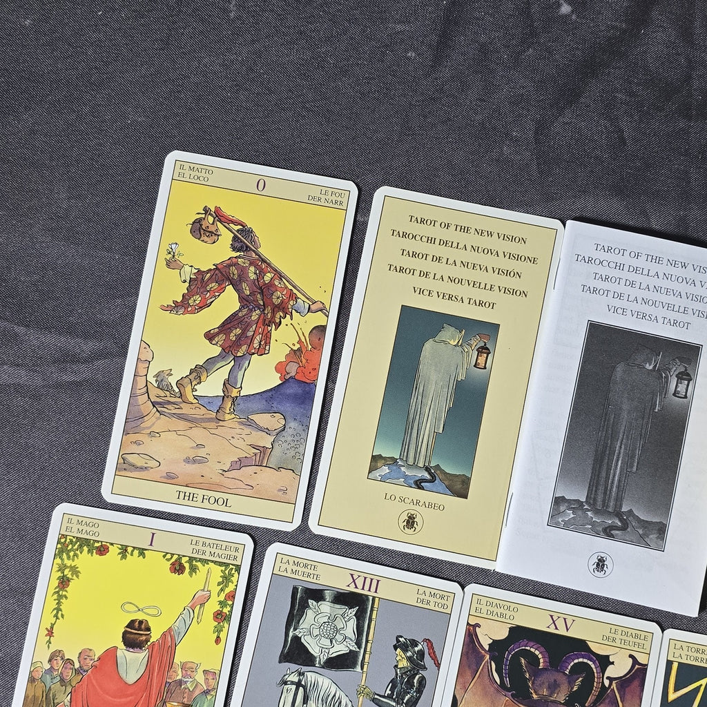 Vintage Tarot of the New Vision Card Deck By Pietro Alligo Lo Scarabeo Llewellyn