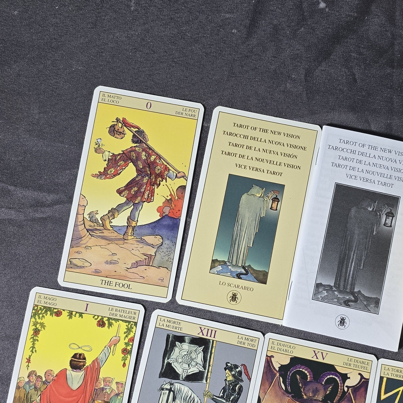Vintage Tarot of the New Vision Card Deck By Pietro Alligo Lo Scarabeo Llewellyn