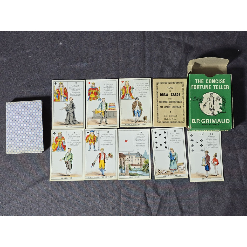 The Concise Fortune Teller Tarot Cards Deck 36 Cards English 1963 Complete