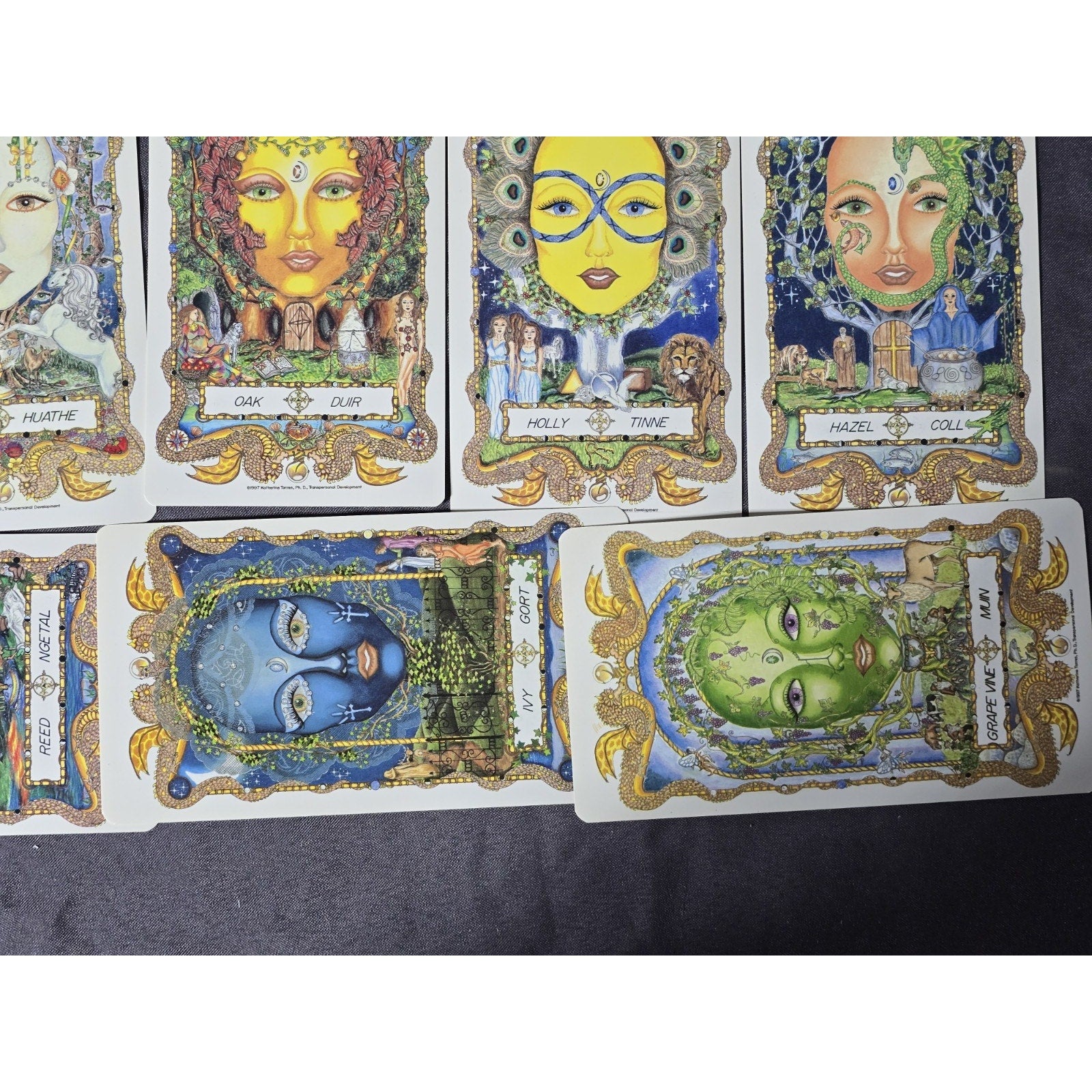 The Faces Of Womanspirit Celtic Moon Journey Tarot Card Deck by Katherine Torres