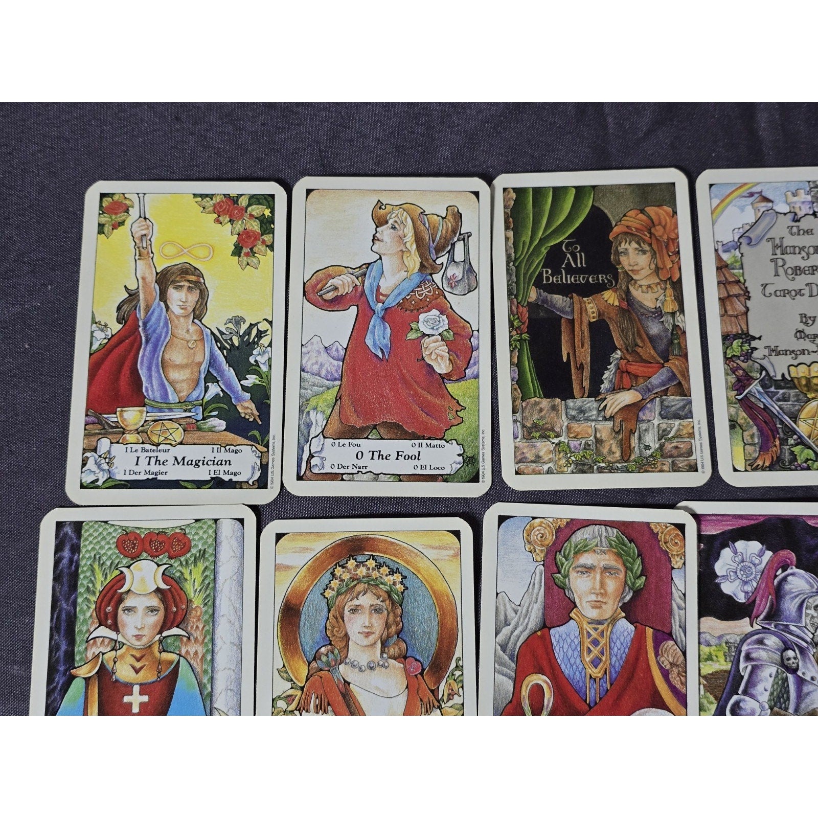 Original Hanson-Roberts Tarot Deck 1985 Complete w/ Manual US Games Complete