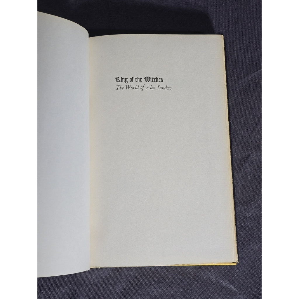 King Of The Witches: The World Of Alex Sanders By June Johns 1969 Hardcover 1st Print