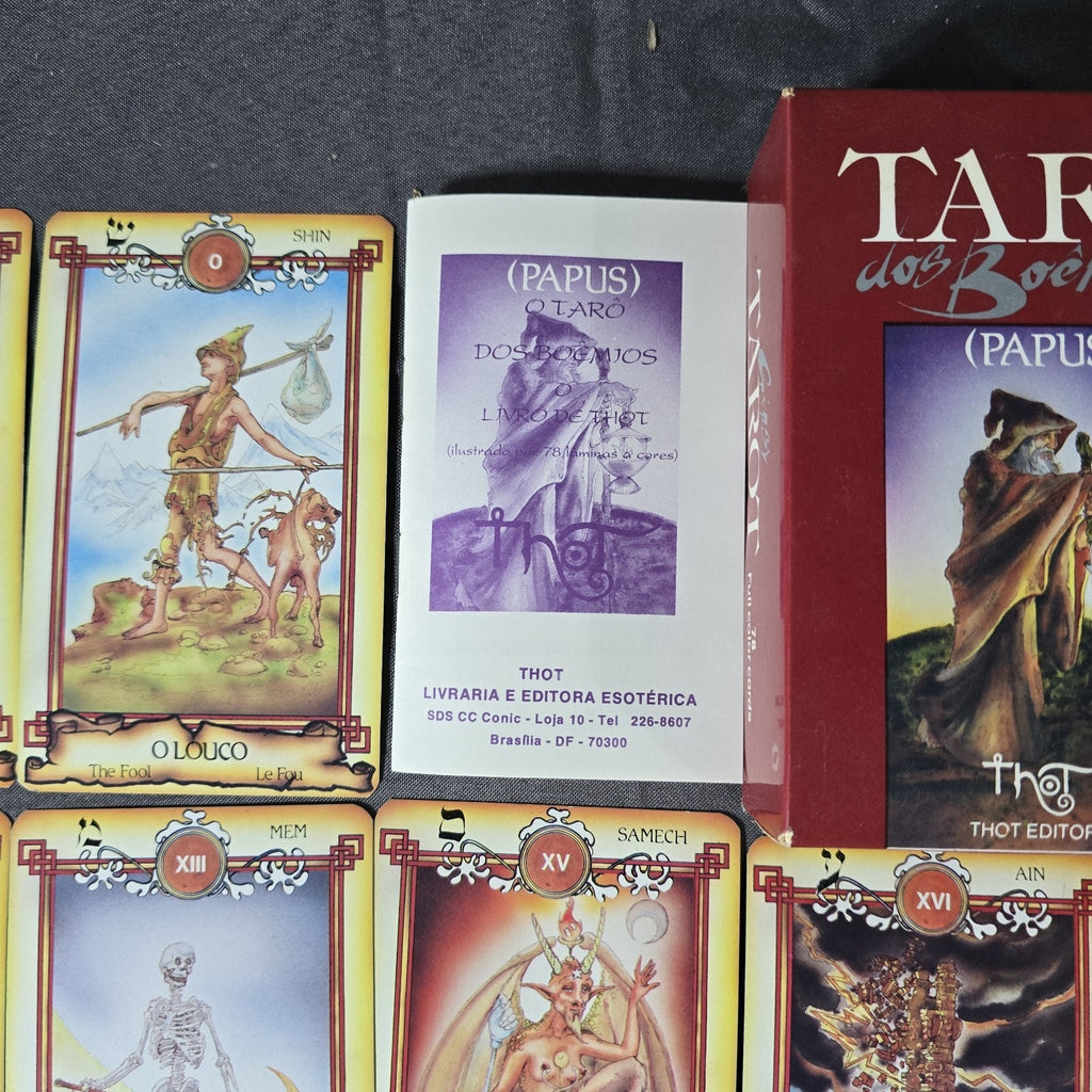 Tarot of Bohemians by Papus. Thoth Edition Printed in Brazil. Gypsy Tarot Card Deck