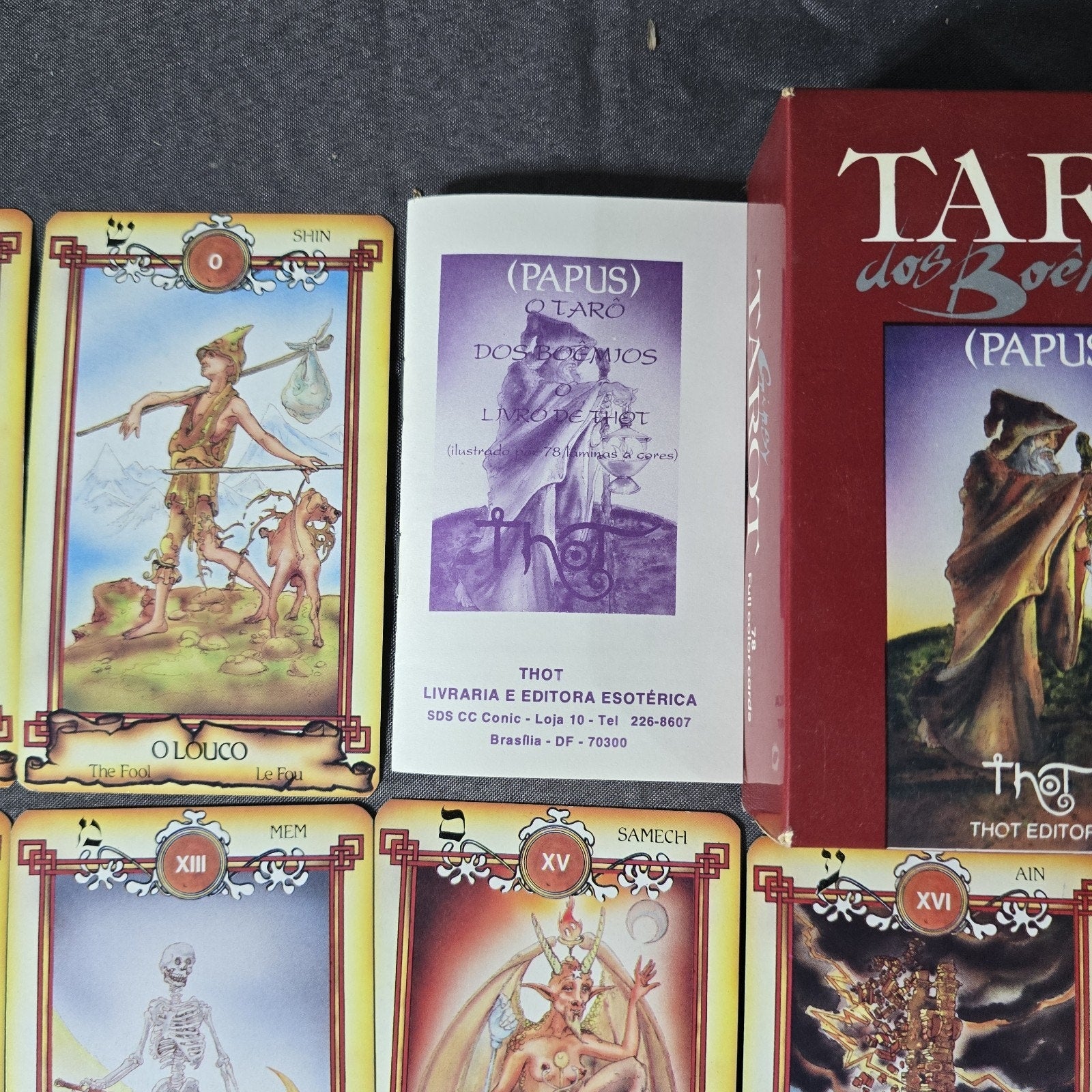Tarot of Bohemians by Papus. Thoth Edition Printed in Brazil. Gypsy Tarot Card Deck