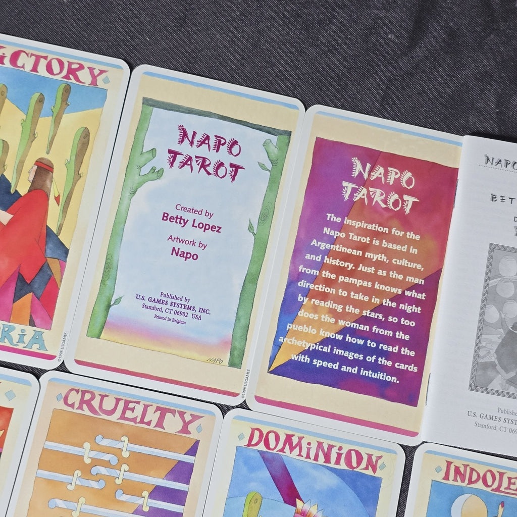 Original Napo Tarot Card Deck  from 1998 OOP Betty Lopez 1st Edition Bilingual Spanish