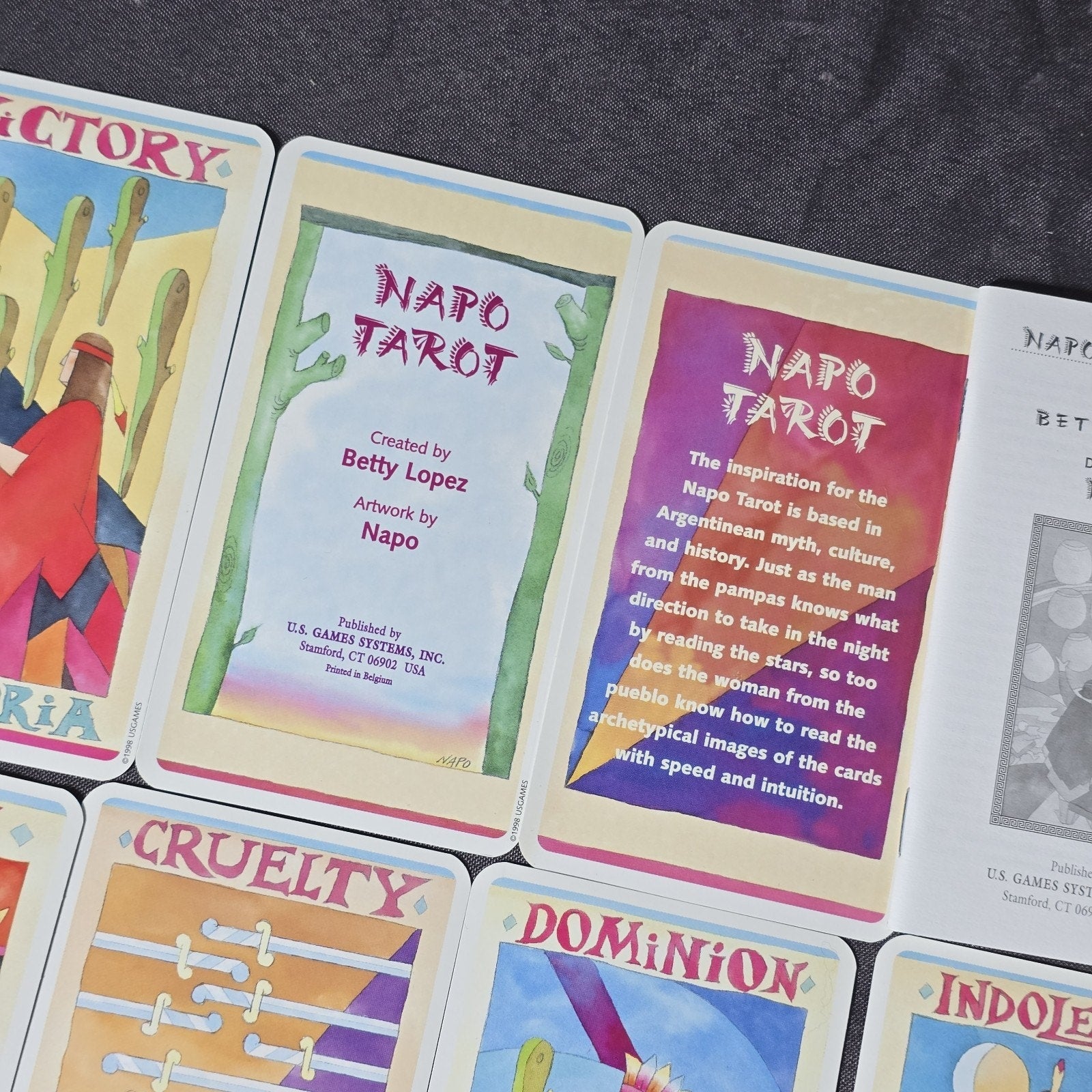 Original Napo Tarot Card Deck  from 1998 OOP Betty Lopez 1st Edition Bilingual Spanish