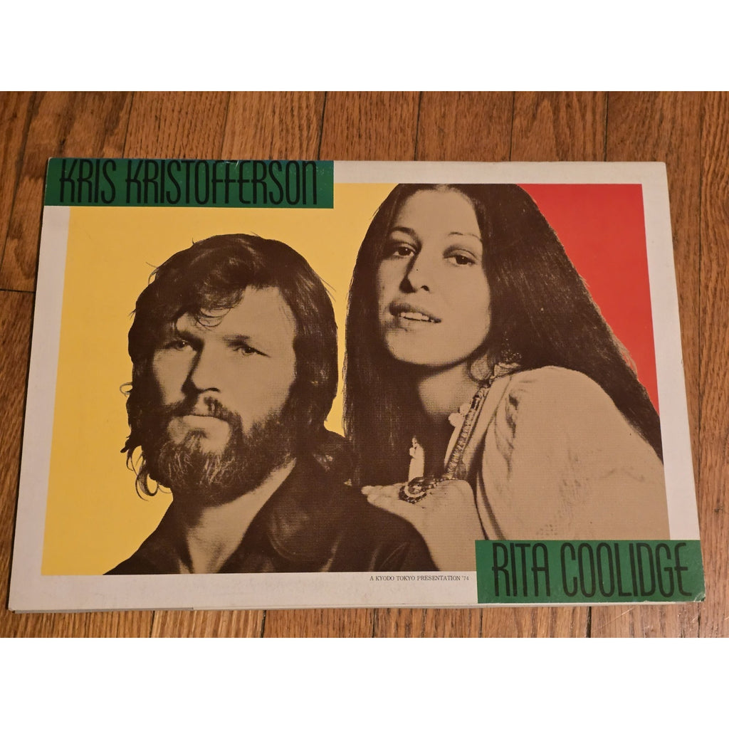 SIGNED Kris Kristofferson and Rita Coolidge 1974 Japan Tour Book Program Set List