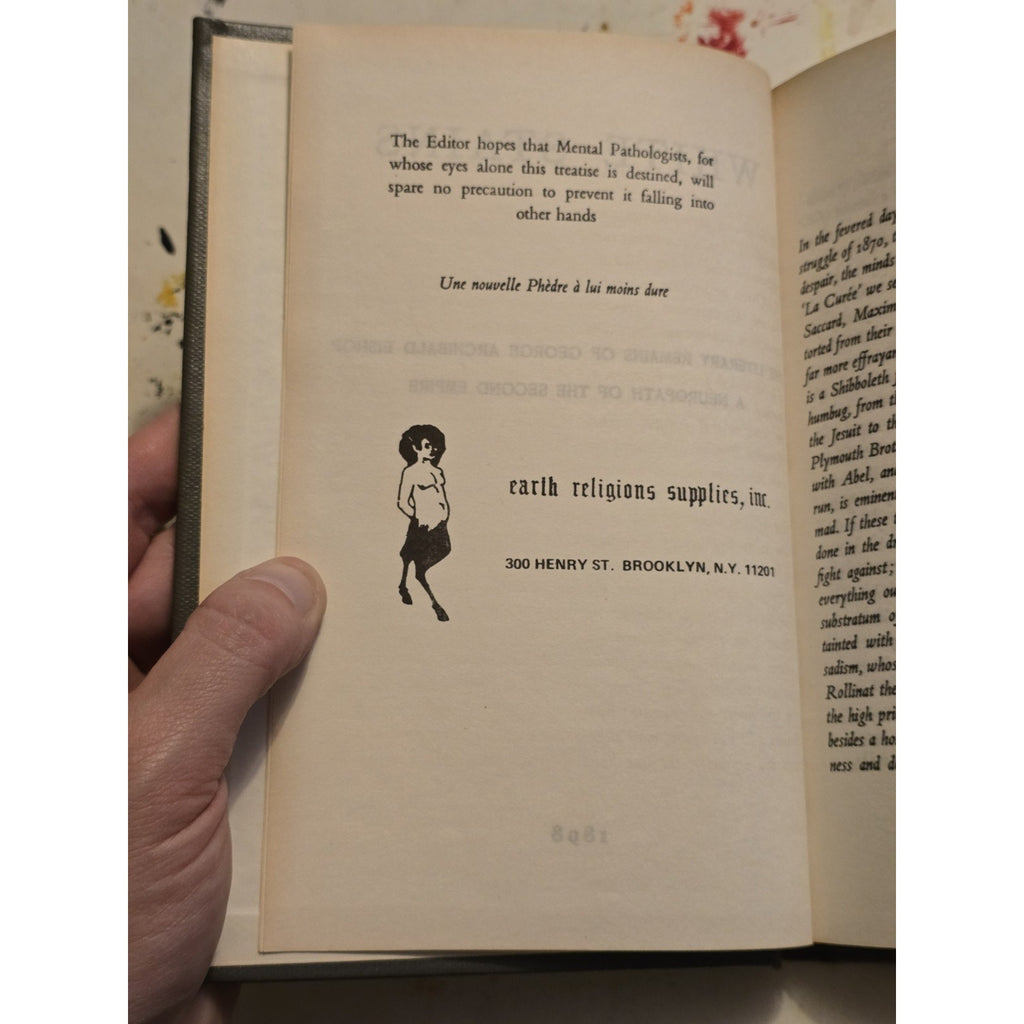 Original White Stains by Aleister Crowley Hardcover Book 1974 Earth Religious Supplies