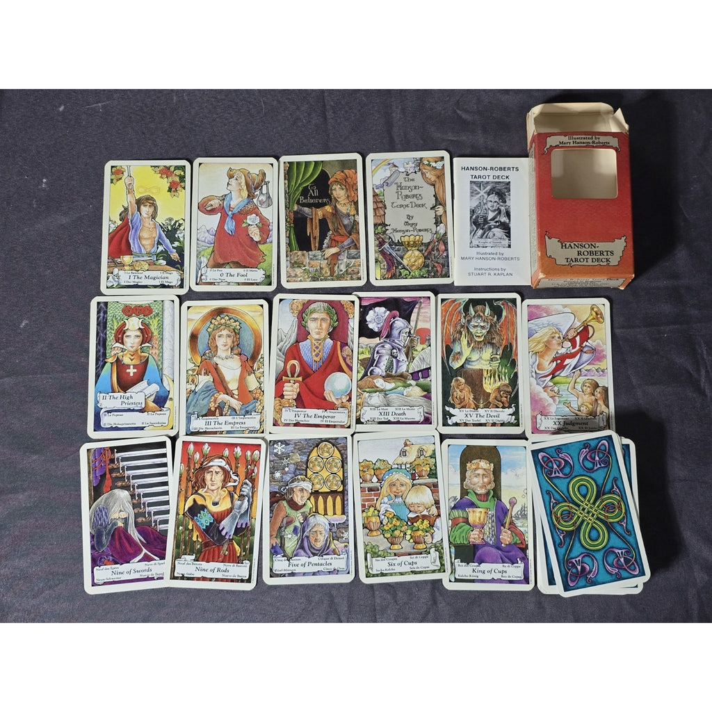 Original Hanson-Roberts Tarot Deck 1985 Complete w/ Manual US Games Complete