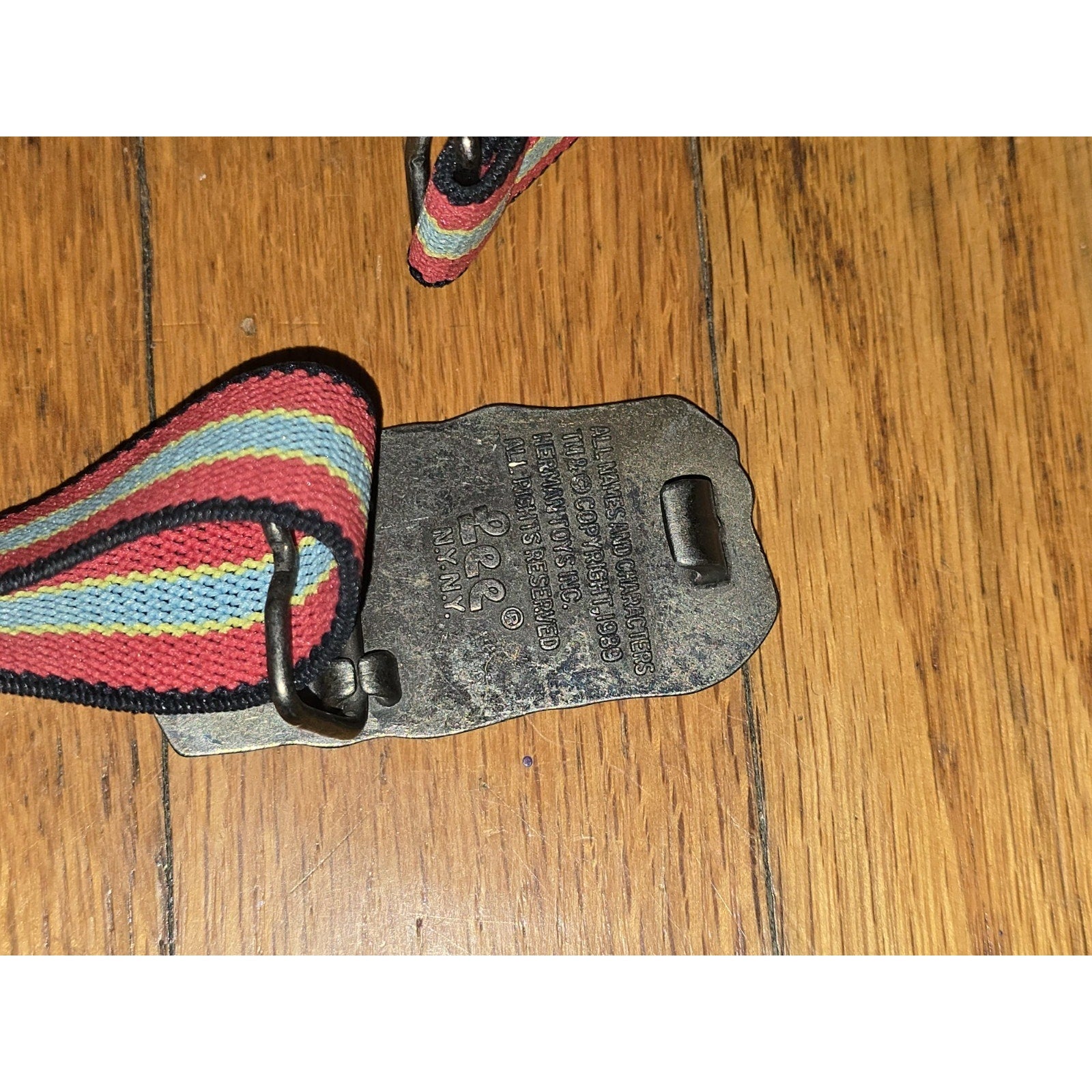 Original 1989 Pee Wee Herman Belt w/ Buckle 16" 32" RARE Paul Reubens