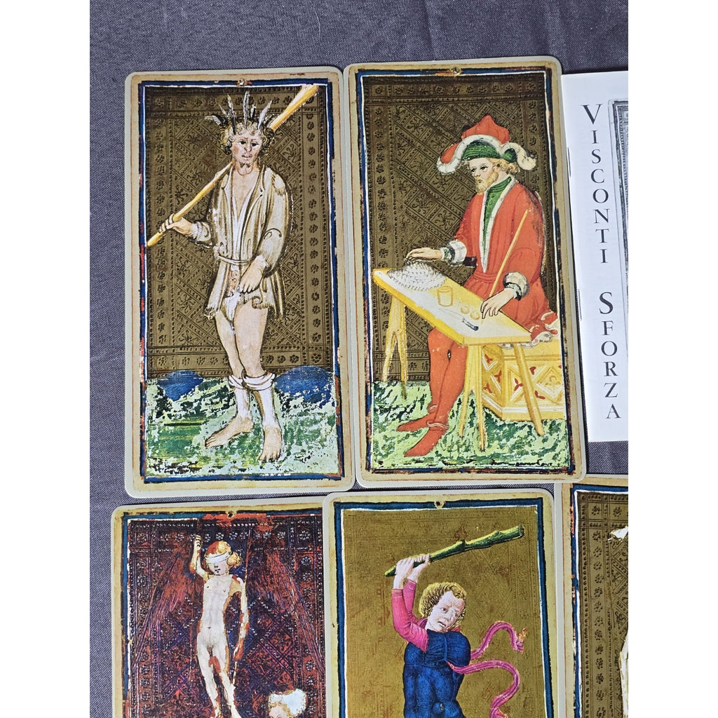Visconti Sforza Tarocchi Tarot Cards Deck 1975 U.S Games Systems Stuart R. Kaplan Complete