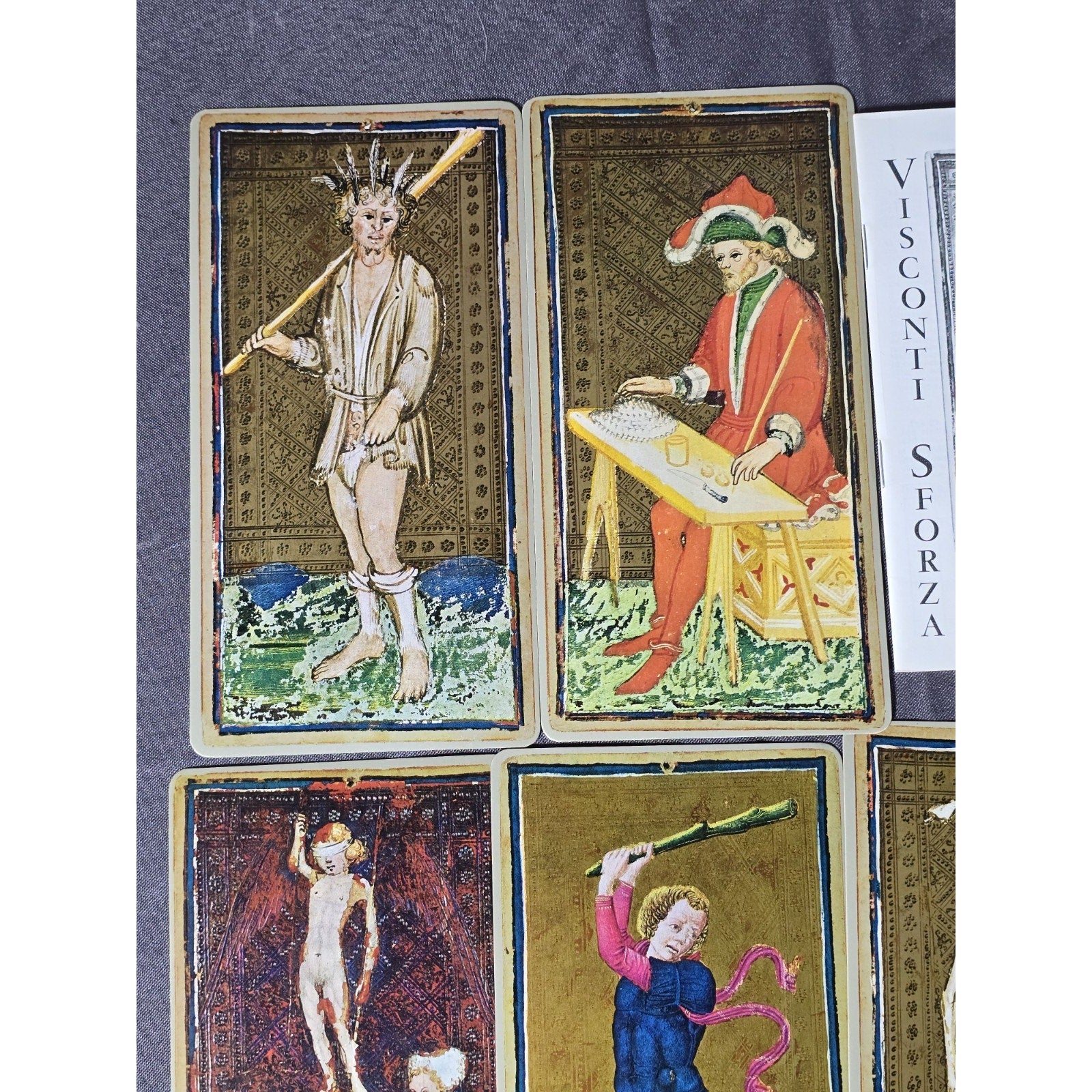 Visconti Sforza Tarocchi Tarot Cards Deck 1975 U.S Games Systems Stuart R. Kaplan Complete