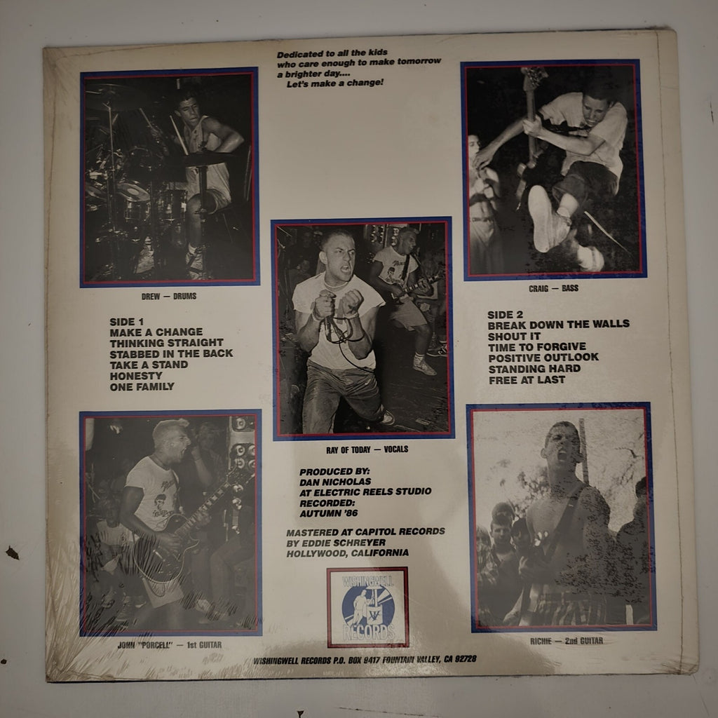 Original 1st Edition Youth Of Today Breakdown The Walls FACTORY SEALED Vinyl LP Wishingwell Records