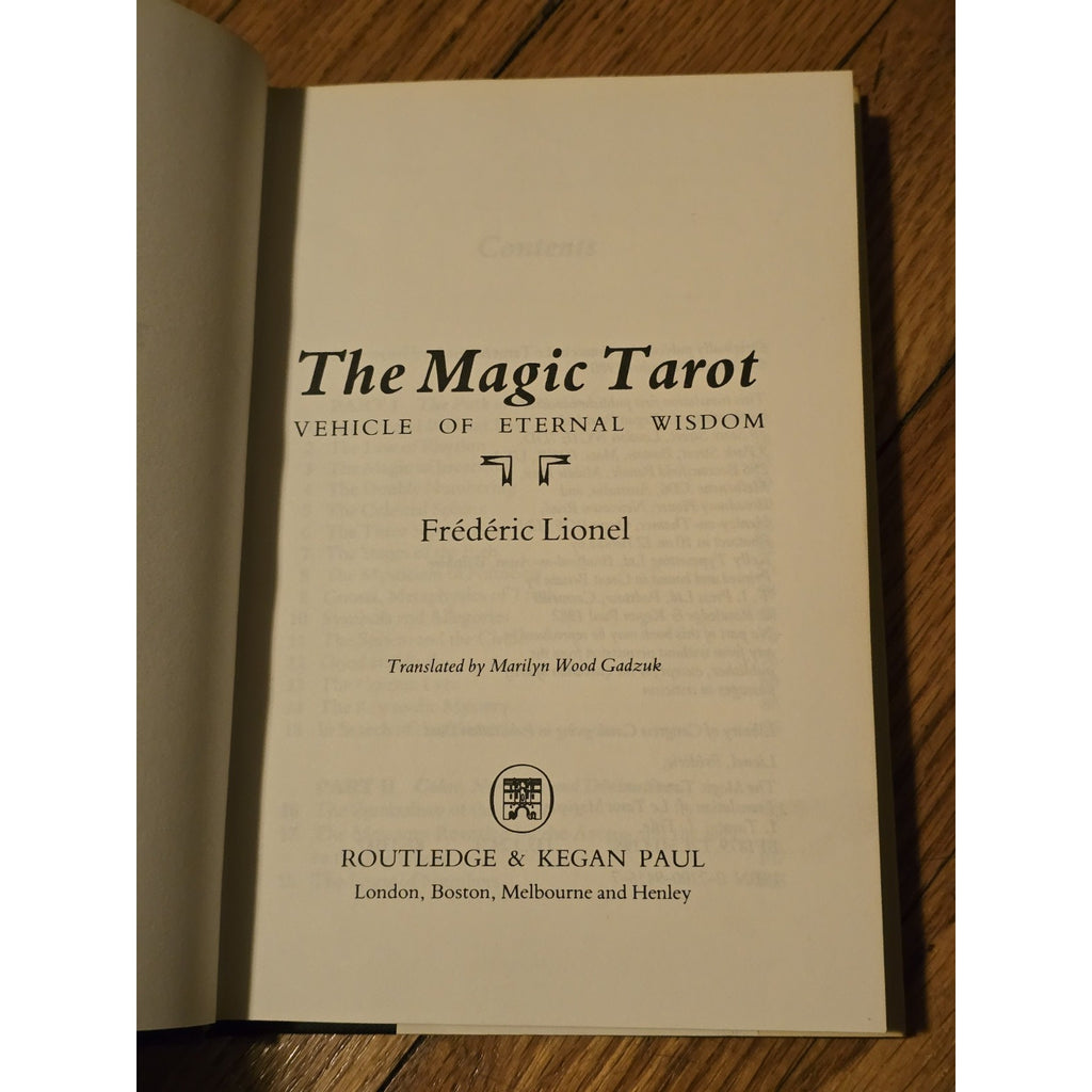 The Magic Tarot by Frederic Lionel HC DJ Book 1st Edition with SEALED Card Deck