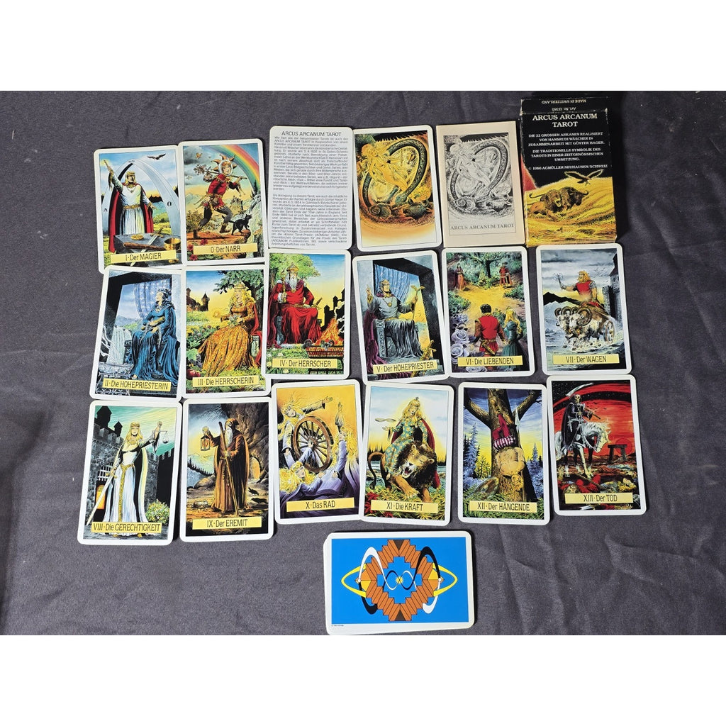 Lot x2 Arcus Arcanum Tarot Card Deck & 22 Major Arcana 1st Edition AGMuller 1986