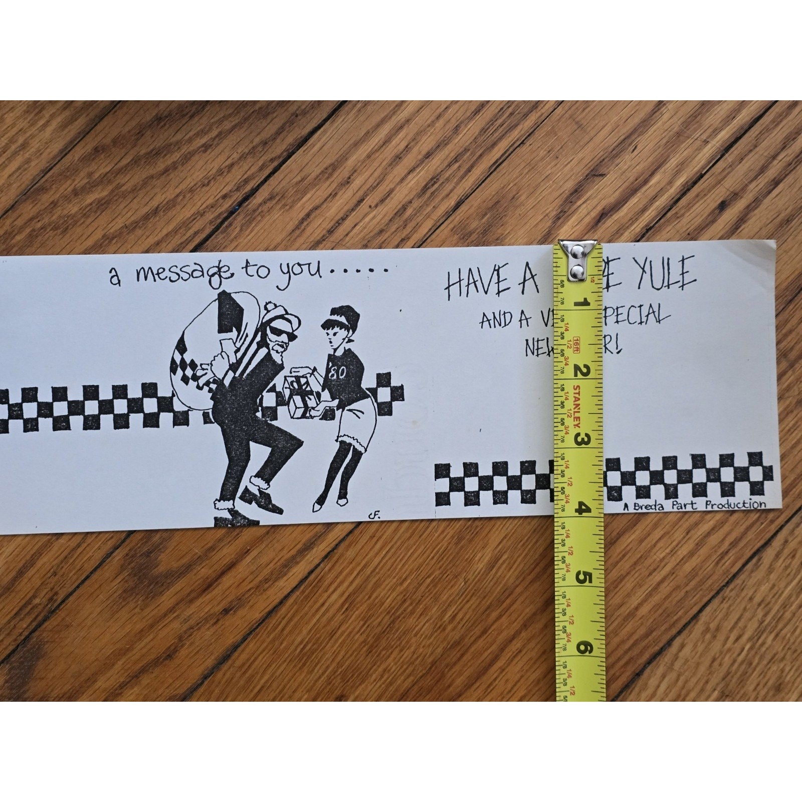 Original 2 Tone Records 1980 Rude Boy Girl Yule Paper Advertisement Promo Ska