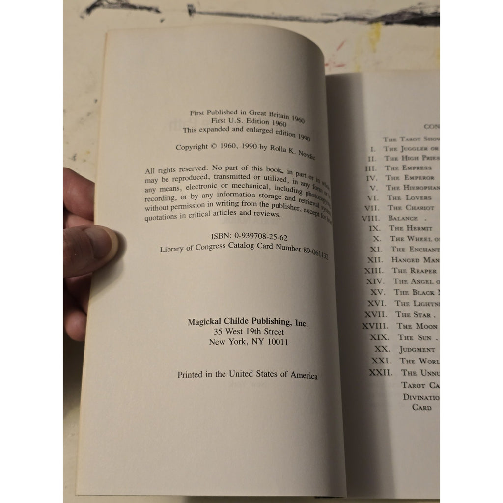 The Tarot Shows The Path by Rolla Nordic. Expanded Edition from 1990. Paperback Book Magickal