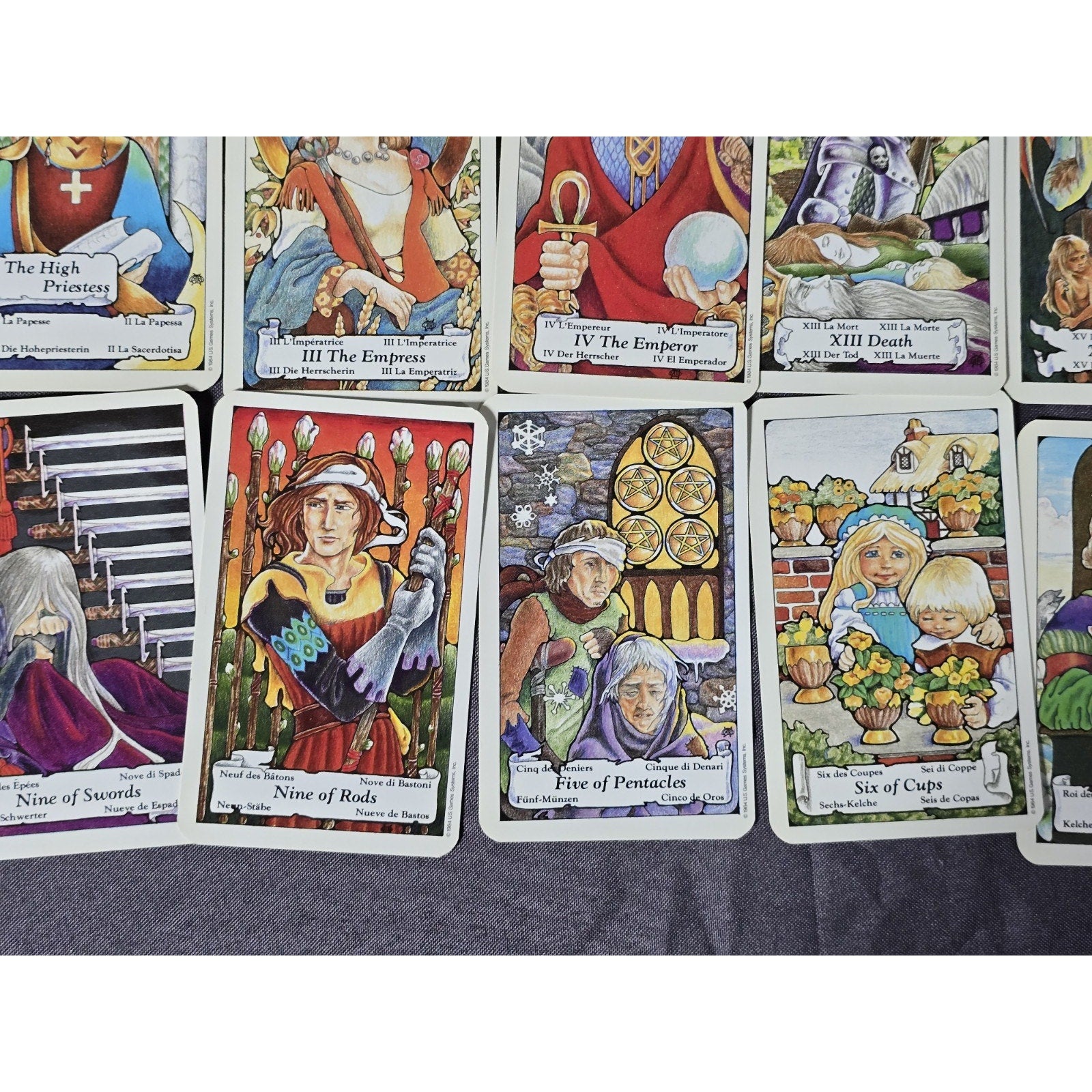 Original Hanson-Roberts Tarot Deck 1985 Complete w/ Manual US Games Complete