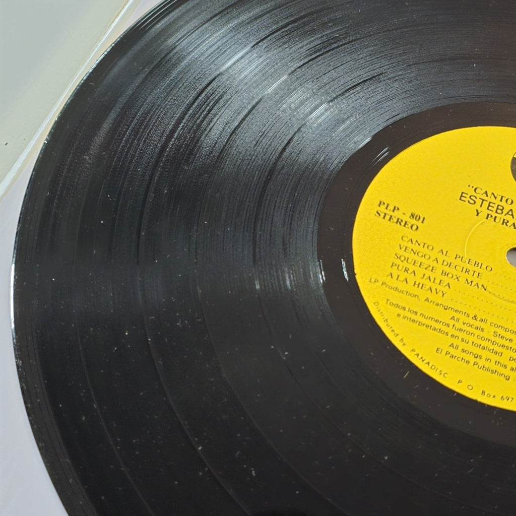 Original Esteban Steven Jordan & Pura Jalea - Canto Al Pueblo Vinyl LP 1st Edition