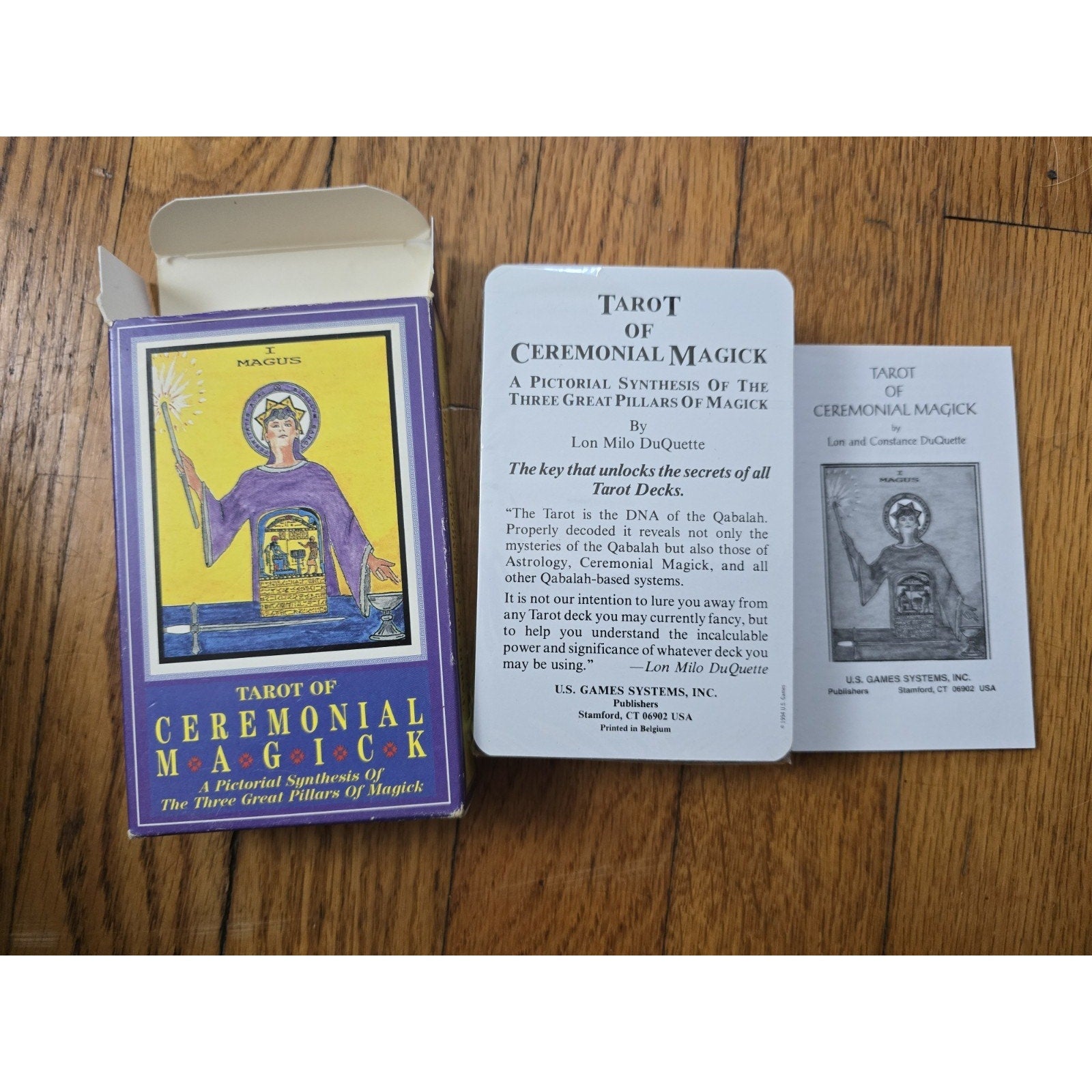 Tarot of Ceremonial Magick By Lon Milo Duquette Sealed But Torn Shrink US Games Systems 1994