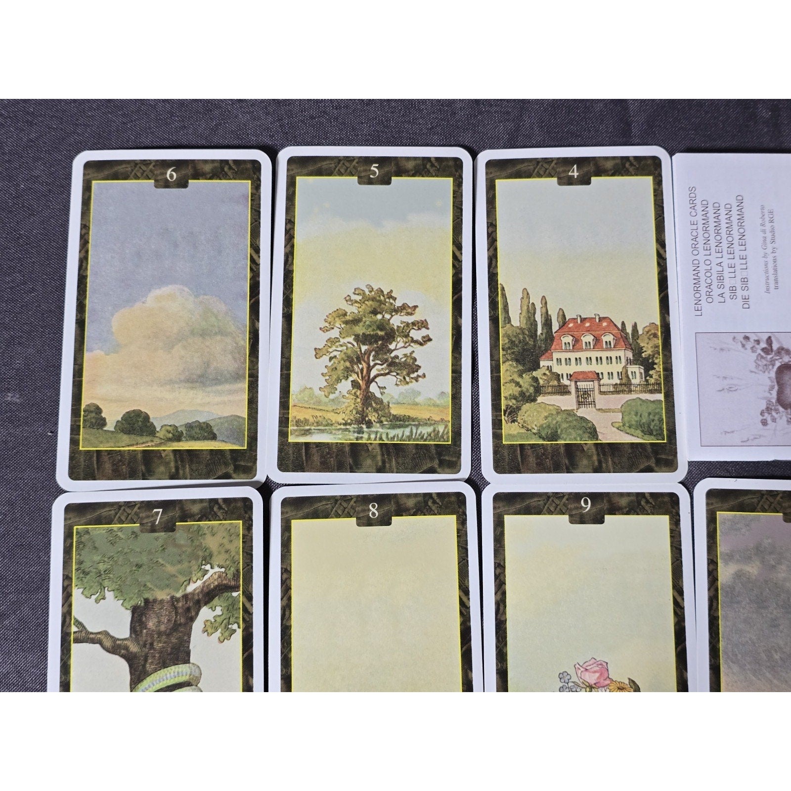 Original Lenormand Oracle Cards 1890 Reproduction from 2003 Lo Scarabeo Italy