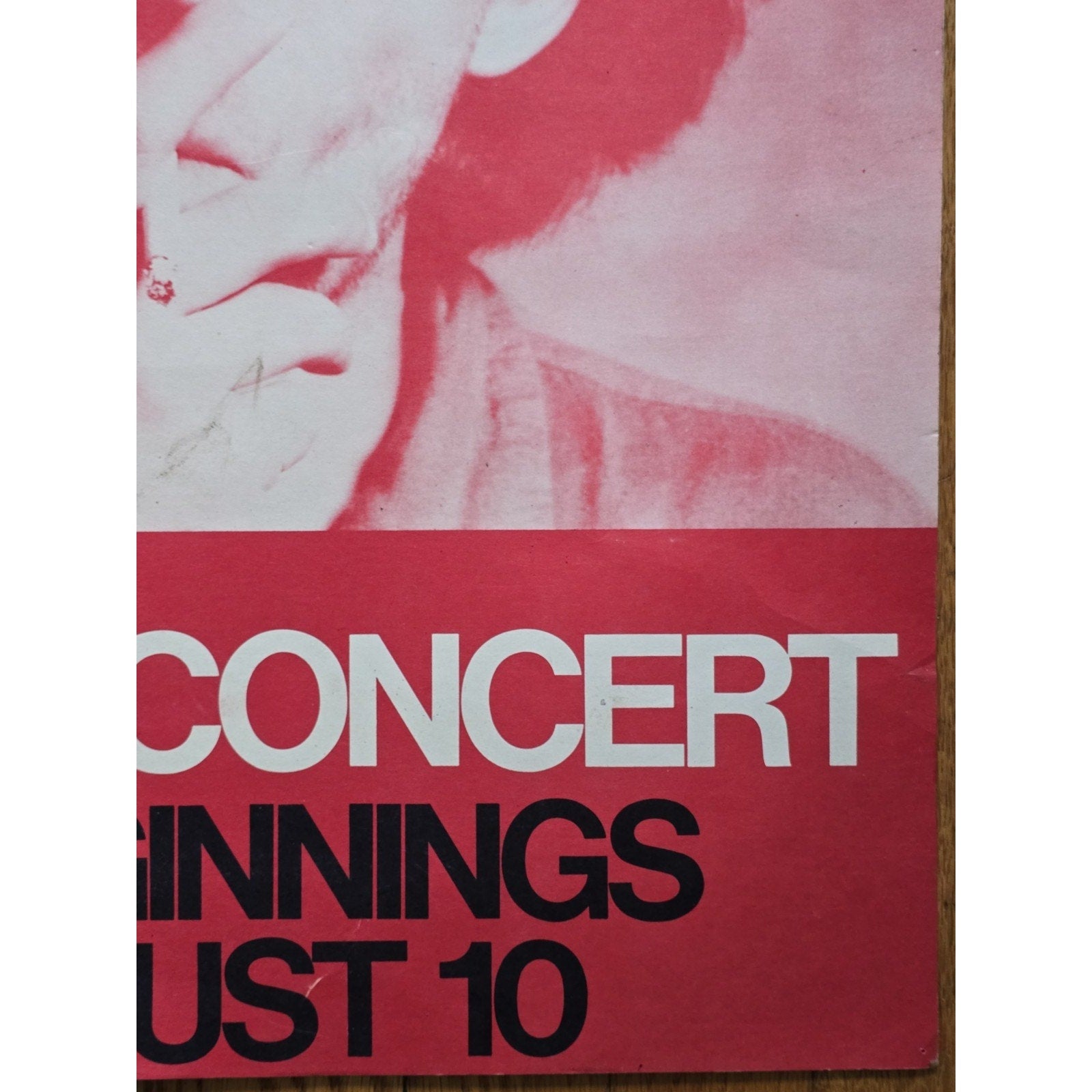 Original JOHN COUGAR B'Ginnings Chicago 1979 Concert Poster Mellencamp RARE