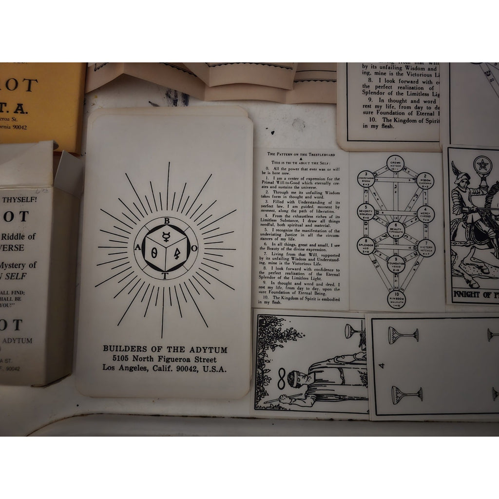 Original Lot of B.O.T.A Tarot Cards Paul Foster Case Builders of the Adytum Complete