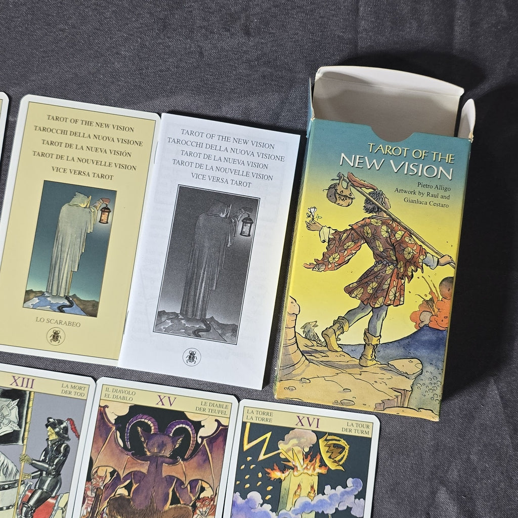 Vintage Tarot of the New Vision Card Deck By Pietro Alligo Lo Scarabeo Llewellyn