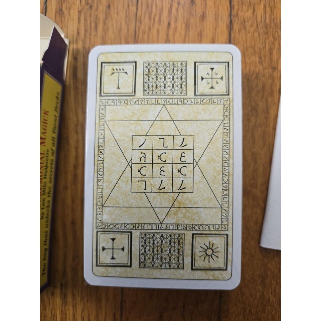 Tarot of Ceremonial Magick By Lon Milo Duquette Sealed But Torn Shrink US Games Systems 1994