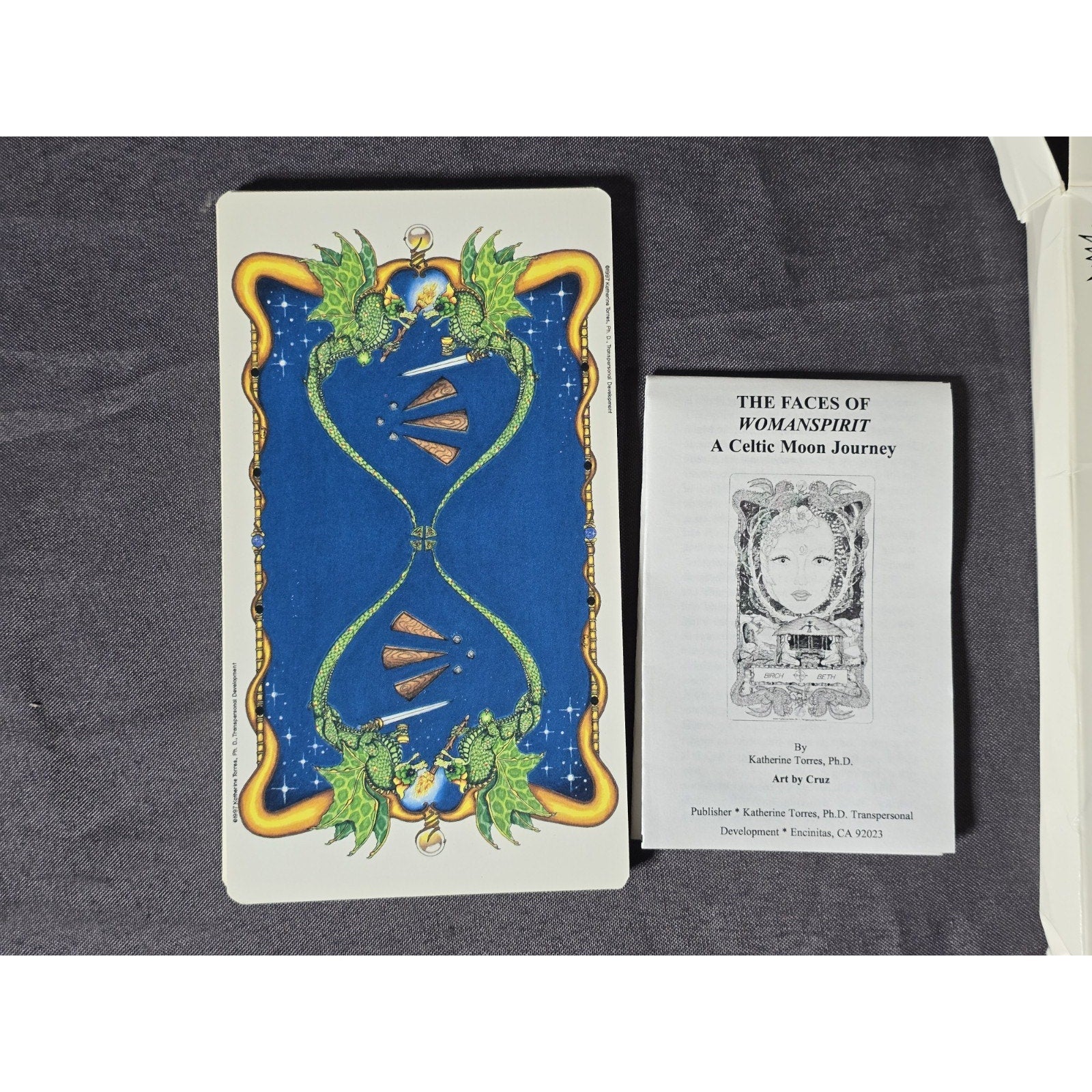 The Faces Of Womanspirit Celtic Moon Journey Tarot Card Deck by Katherine Torres