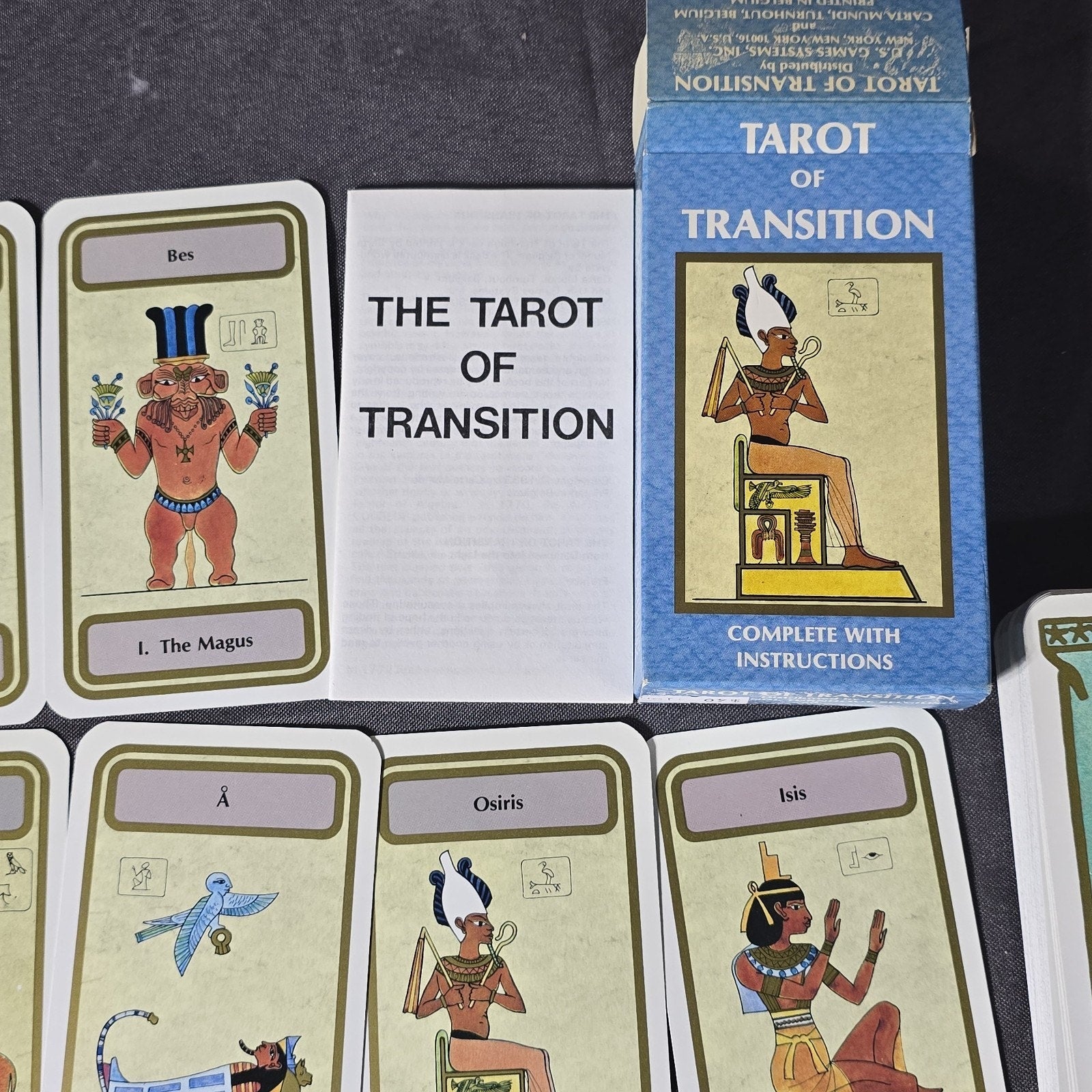 Original Tarot Of Transition Egyptian Card Deck Complete w/ Booklet 1983 US Games Systems