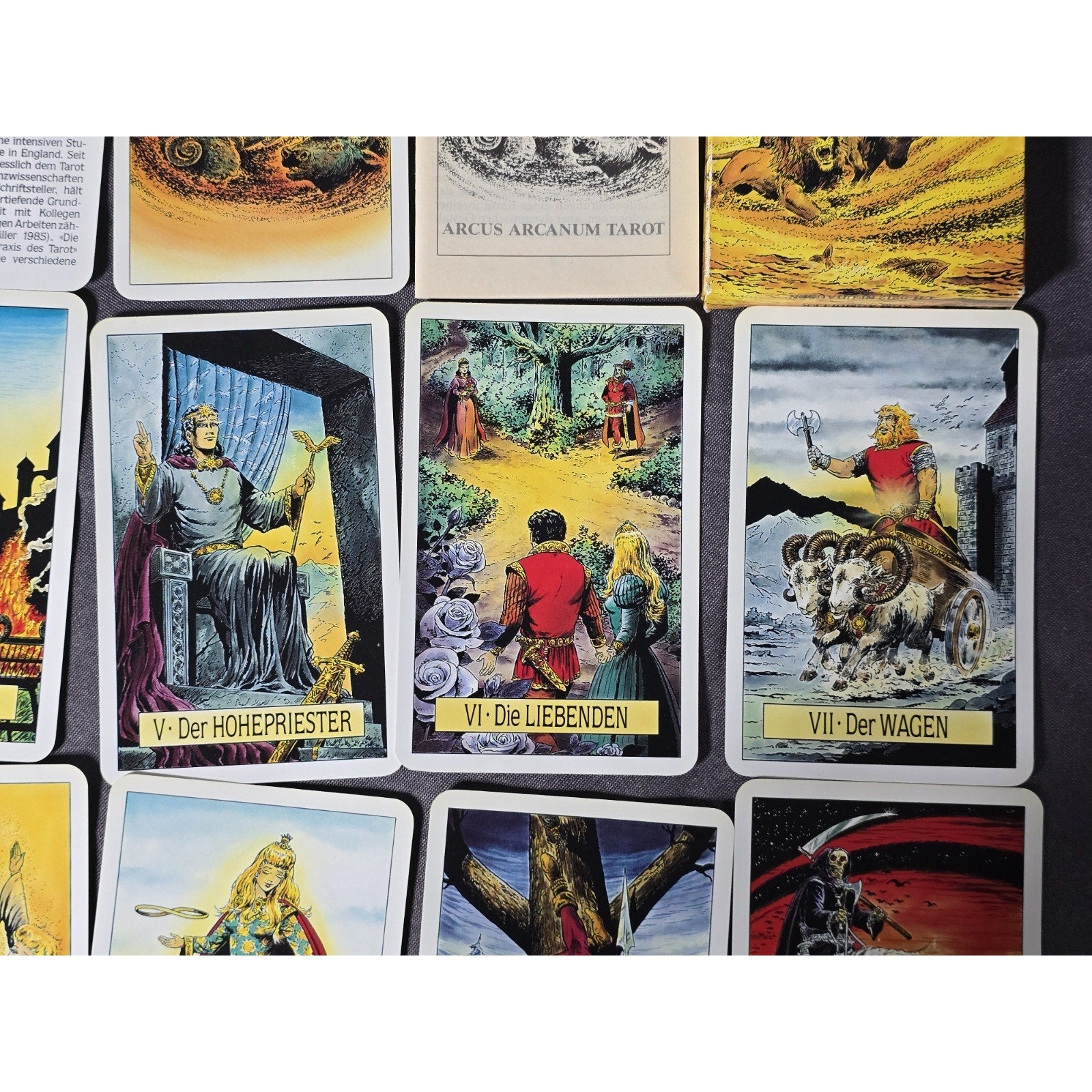 Lot x2 Arcus Arcanum Tarot Card Deck & 22 Major Arcana 1st Edition AGMuller 1986