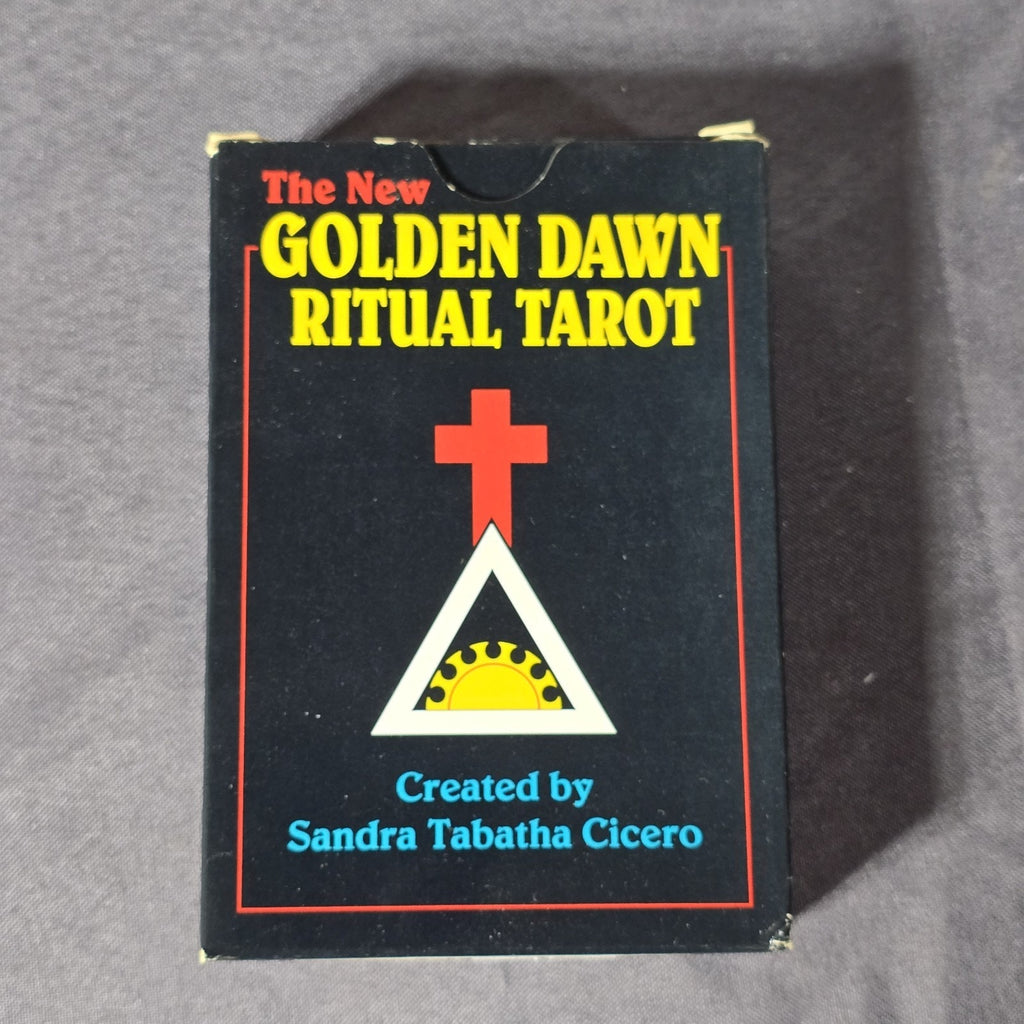 Vintage The New Golden Dawn Ritual Tarot Card Deck by Sandra Cicero. Printed by Llewellyn