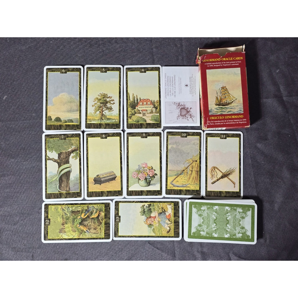 Original Lenormand Oracle Cards 1890 Reproduction from 2003 Lo Scarabeo Italy