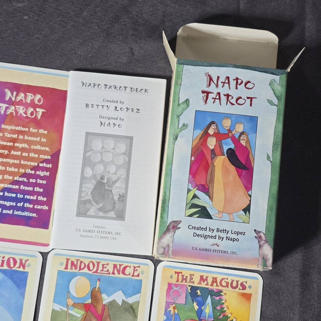 Original Napo Tarot Card Deck  from 1998 OOP Betty Lopez 1st Edition Bilingual Spanish