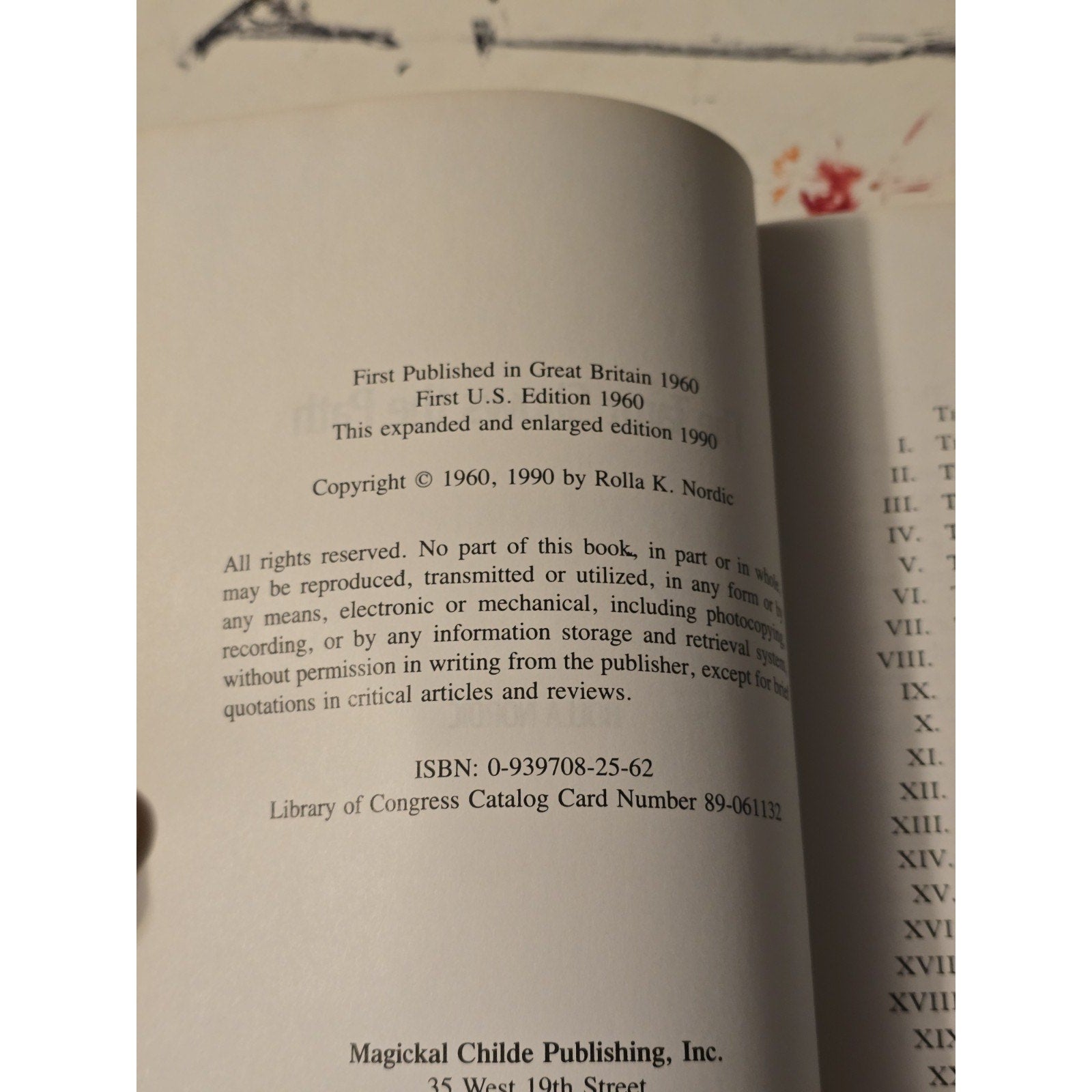 The Tarot Shows The Path by Rolla Nordic. Expanded Edition from 1990. Paperback Book Magickal