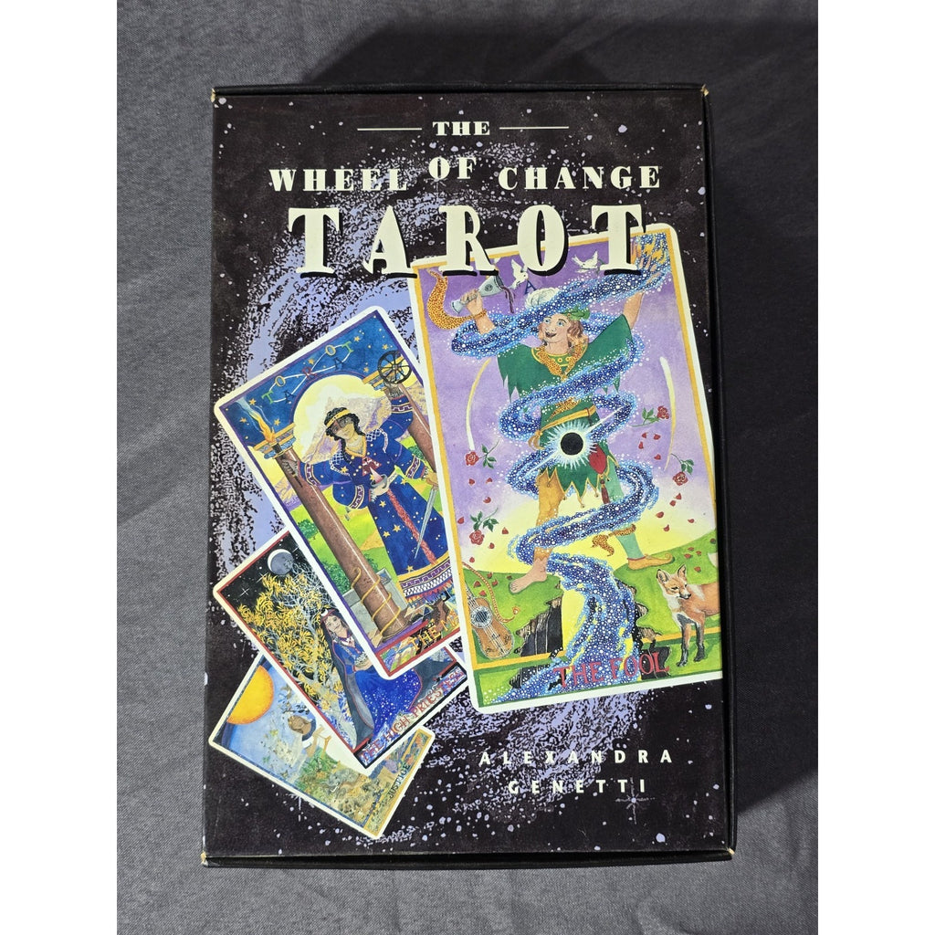 Vintage The Wheel Of Change Tarot Card Boxed Set. Deck and Book. 1997 Alexandra Genetti