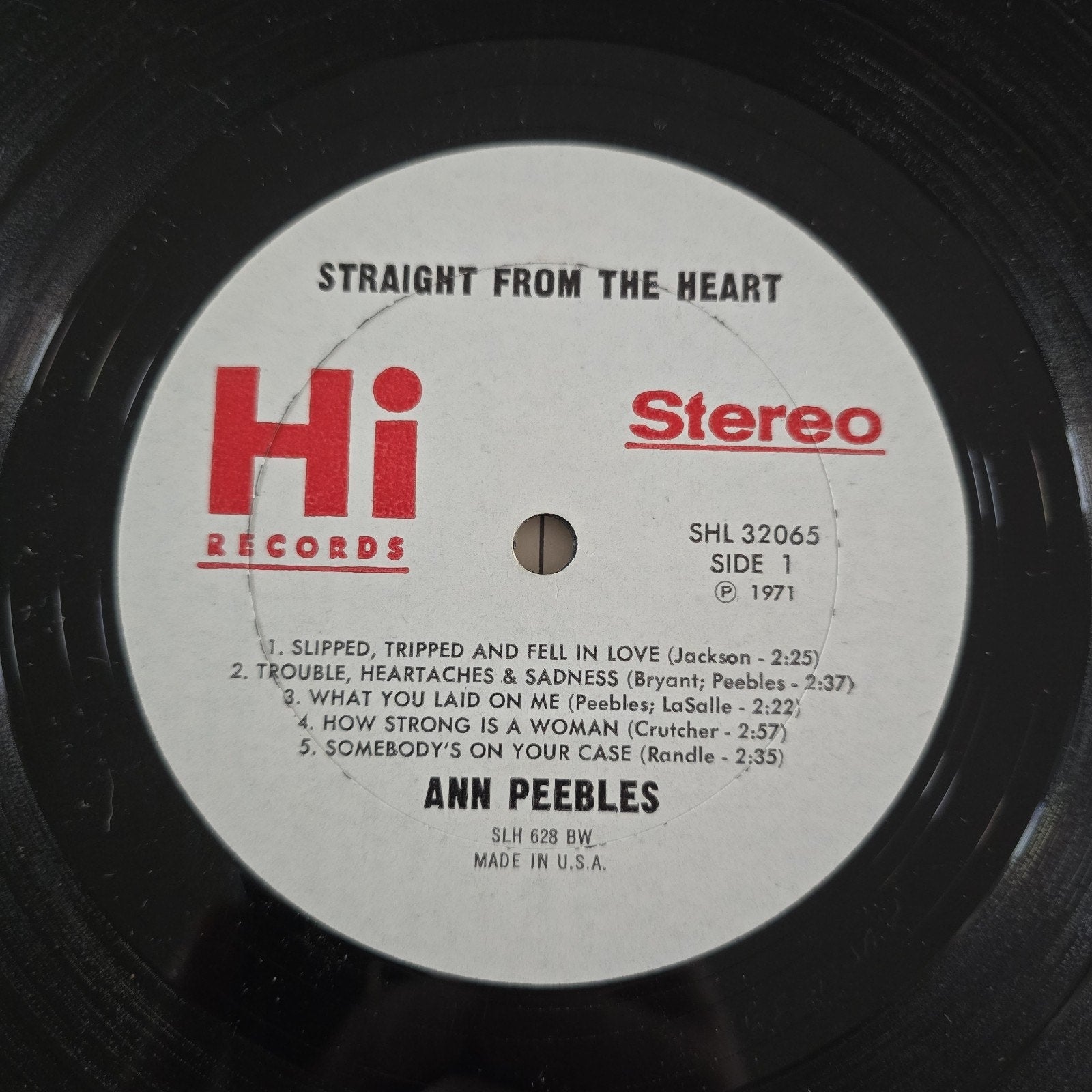 Original Ann Peebles Straight From The Heart Vinyl LP Hi Records 1st Press EX