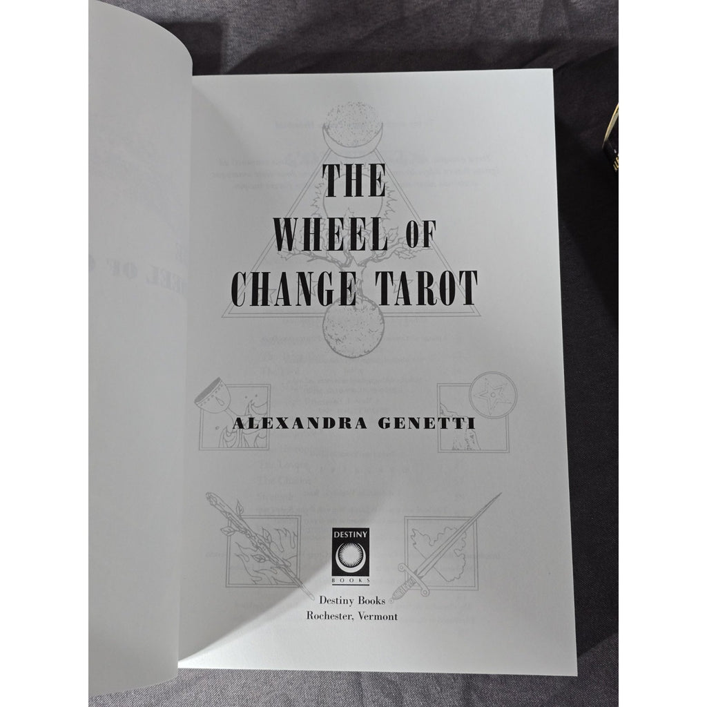 Vintage The Wheel Of Change Tarot Card Boxed Set. Deck and Book. 1997 Alexandra Genetti