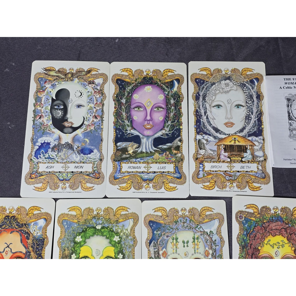 The Faces Of Womanspirit Celtic Moon Journey Tarot Card Deck by Katherine Torres