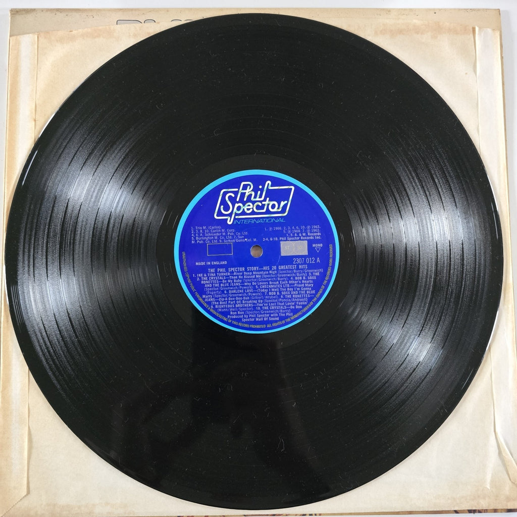 Phil Spectors 20 Greatest Hits Vinyl LP SIGNED By Ronnie Spector w/ Original Photographs