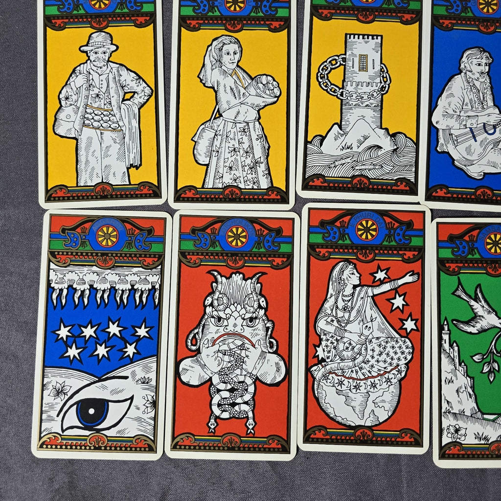 Tzigane Tarot TCHALAÏ Grimaud 1984 Ethnological & Divinatory 38 Card Deck RARE