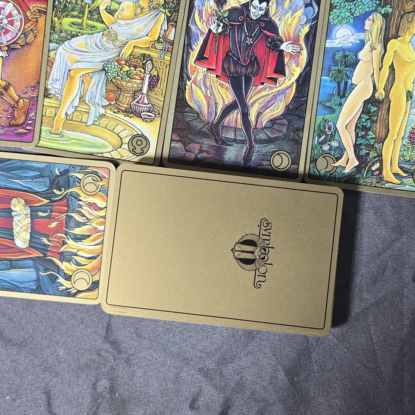 Original Symbolon Tarot Oracle Deck Peter Orban 1993 AGMULLER Big Sized