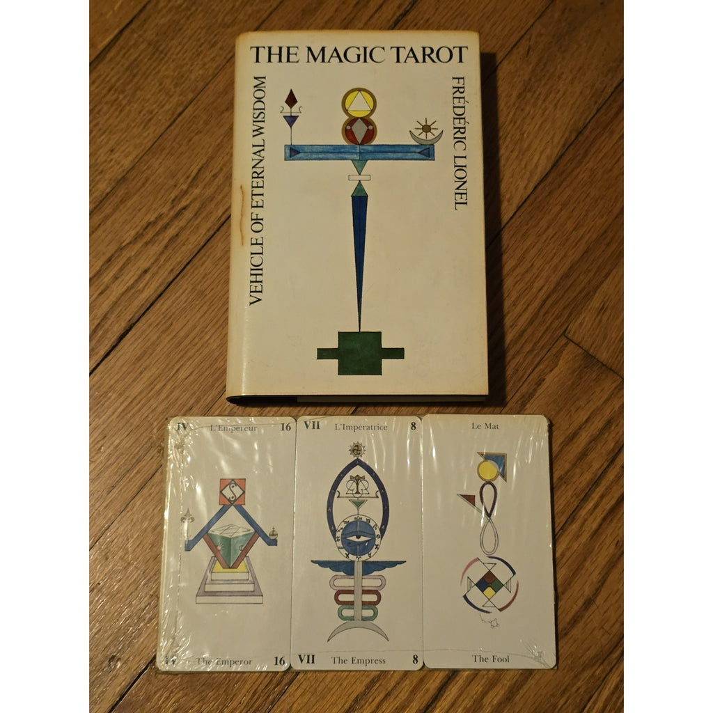 The Magic Tarot by Frederic Lionel HC DJ Book 1st Edition with SEALED Card Deck