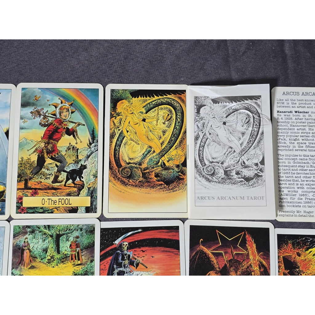 Lot x2 Arcus Arcanum Tarot Card Deck & 22 Major Arcana 1st Edition AGMuller 1986
