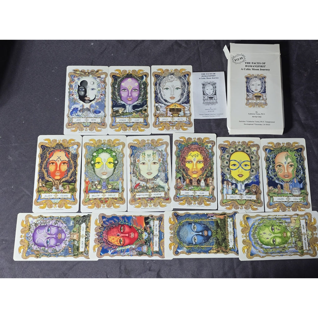 The Faces Of Womanspirit Celtic Moon Journey Tarot Card Deck by Katherine Torres