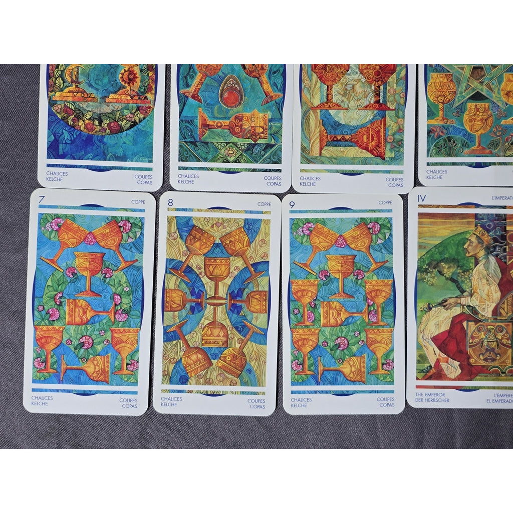 Crystal Tarot Card Deck by Elisabetta Trevisan.  Published by Lo Scarabeo. 1st Edition From Italy