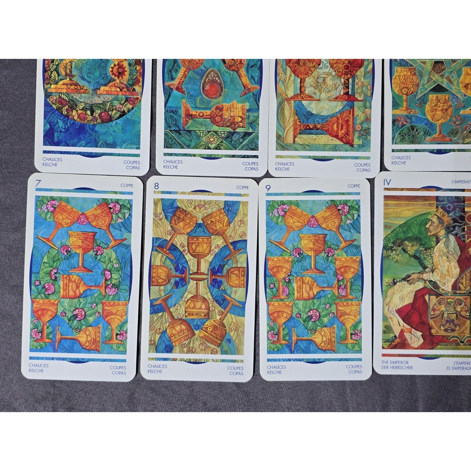 Crystal Tarot Card Deck by Elisabetta Trevisan.  Published by Lo Scarabeo. 1st Edition From Italy