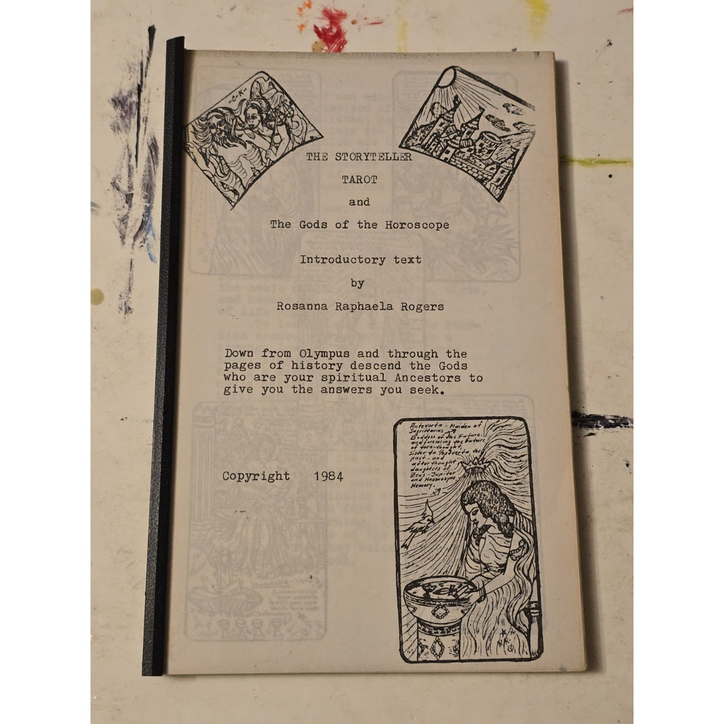 The Storyteller Tarot & The Gods of the Horoscope Rosanna Rogers 1984 Paperback Book